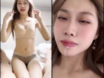 Địt em teen lồn non xinh tươi rồi bắn vào miệng em