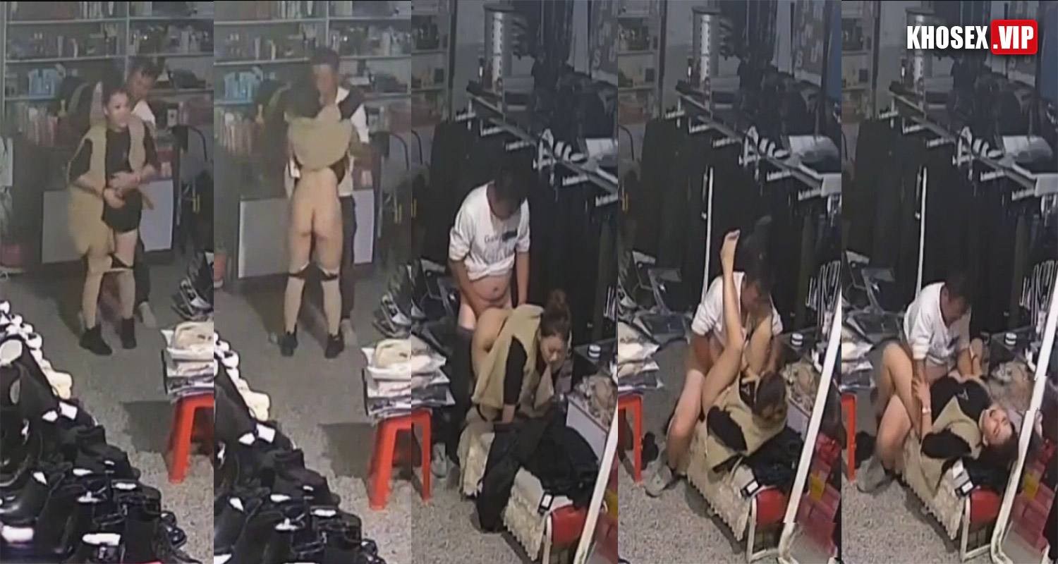 Hack Camera Shop quần áo phát hiện anh chủ tiệm địt em nhân viên bán hàng